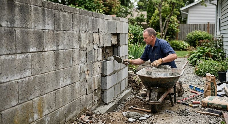 Concrete Block Repair in Cleveland, OH